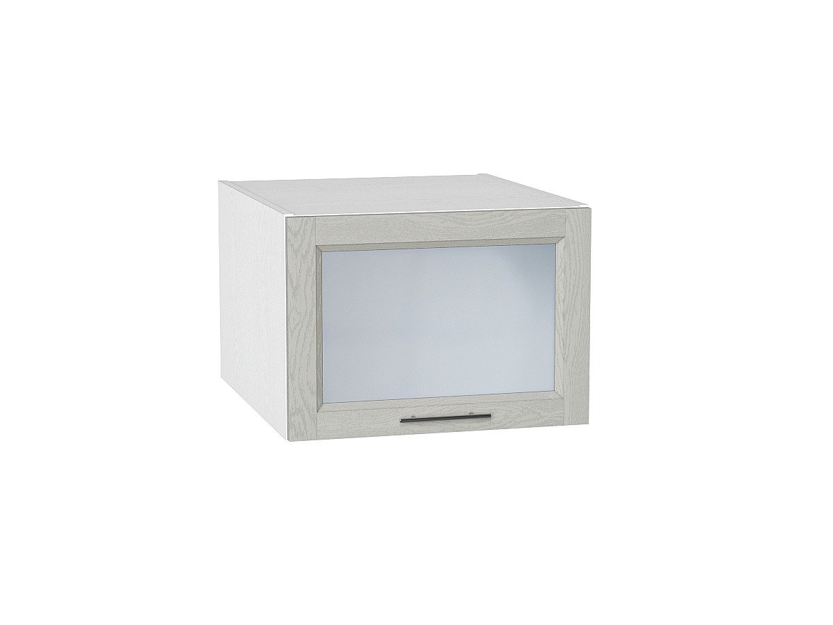 Шкаф верхний горизонтальный остекленный глубокий Сканди, цвет: Cappuccino Softwood Шкаф верхний горизонтальный остекленный глубокий Сканди, цвет: Cappuccino Softwood