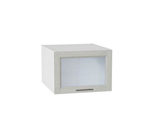 Шкаф верхний горизонтальный остекленный глубокий Сканди, цвет: Cappuccino Softwood