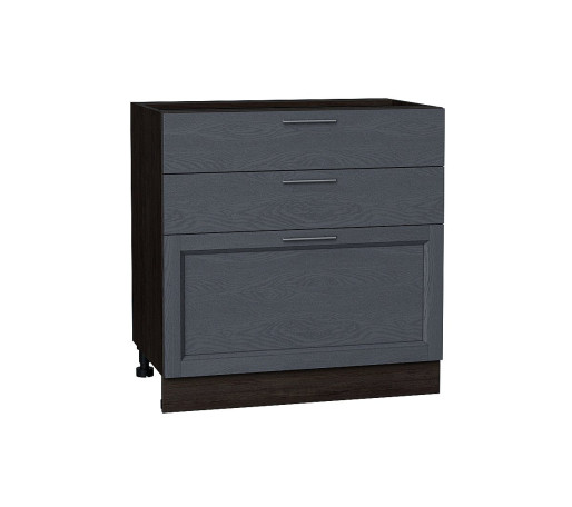 Шкаф нижний с 3-мя ящиками Сканди, цвет: Graphite Softwood