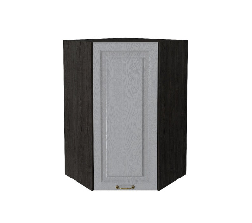 Шкаф верхний угловой Ницца, цвет: Дуб серый