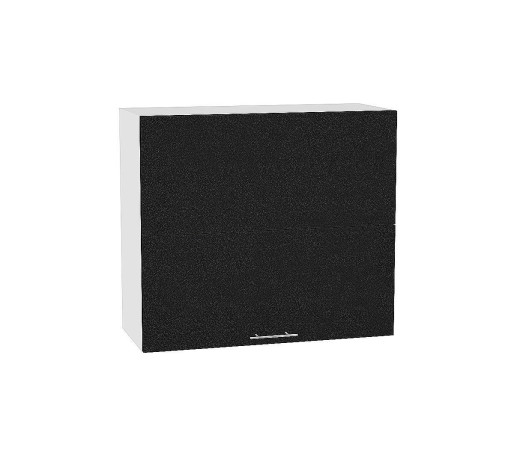 Шкаф верхний горизонтальный с подъемным механизмом Валерия-М, цвет: Черный металлик