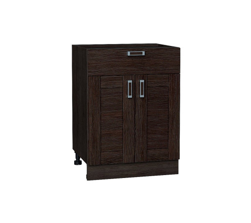 Шкаф нижний с 2-мя дверцами и ящиком Лофт, цвет: Wenge Veralinga