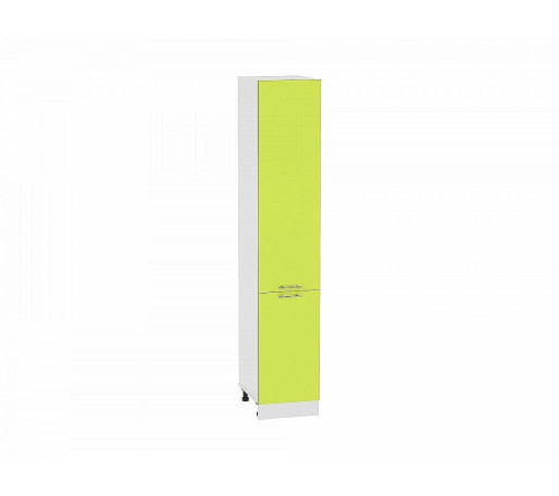 Шкаф пенал с 2-мя дверцами Валерия-М, цвет: Лайм глянец