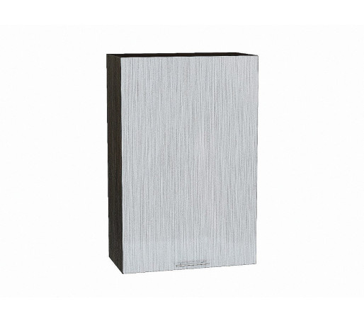 Шкаф верхний с 1-ой дверцей Валерия-М, цвет: Серый металлик дождь светлый