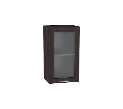 Шкаф верхний с 1-ой остекленной дверцей Брауни, цвет: Венге
