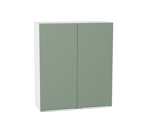 Шкаф верхний с 2-мя дверцами Фьюжн, цвет: Silky Mint