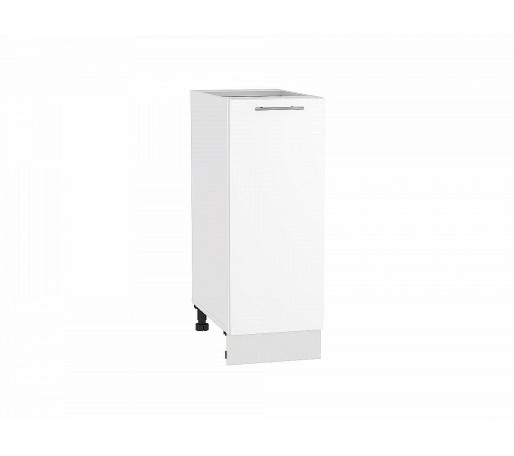 Шкаф нижний с 1-ой дверцей Валерия-М, цвет: Белый глянец