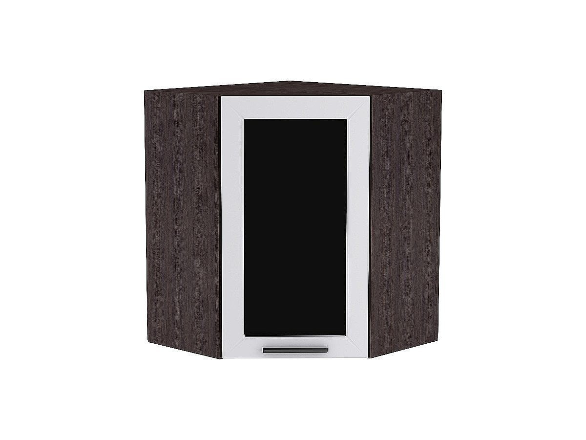 Шкаф верхний угловой остекленный Глетчер, цвет: Гейнсборо Силк Шкаф верхний угловой остекленный Глетчер, цвет: Гейнсборо Силк