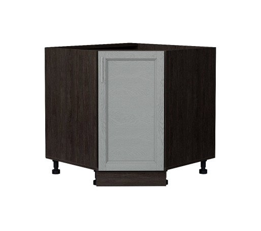 Шкаф нижний угловой (трапеция) Сканди, цвет: Grey Softwood