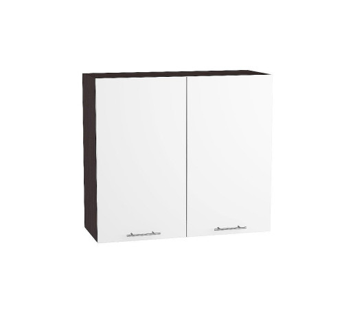 Шкаф верхний с 2-мя дверцами Валерия-М, цвет: Белый глянец