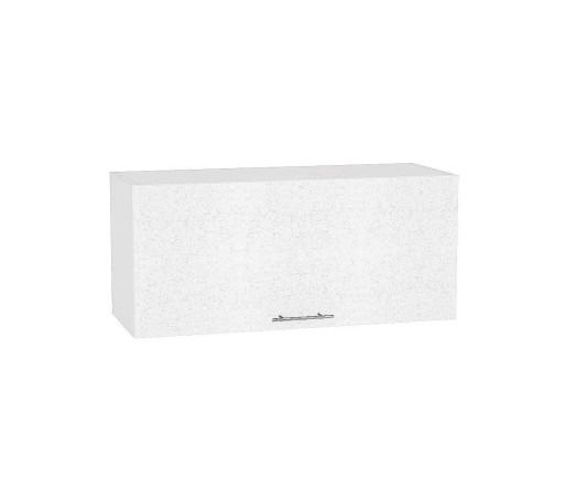 Шкаф верхний горизонтальный глубокий Валерия-М, цвет: Белый металлик