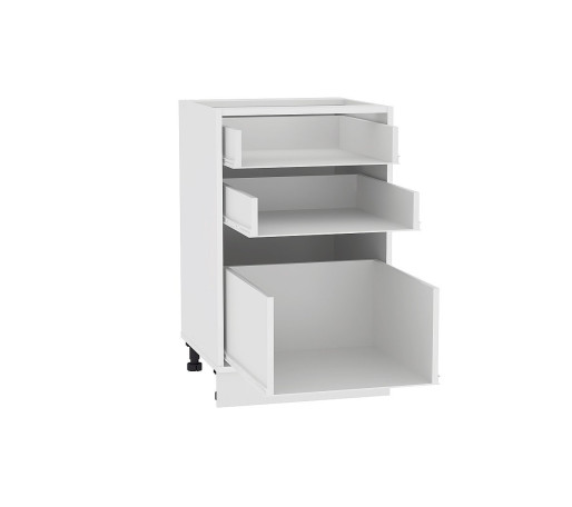 Каркас нижнего шкафа с 3-мя ящиками Н 503, цвет: Белый