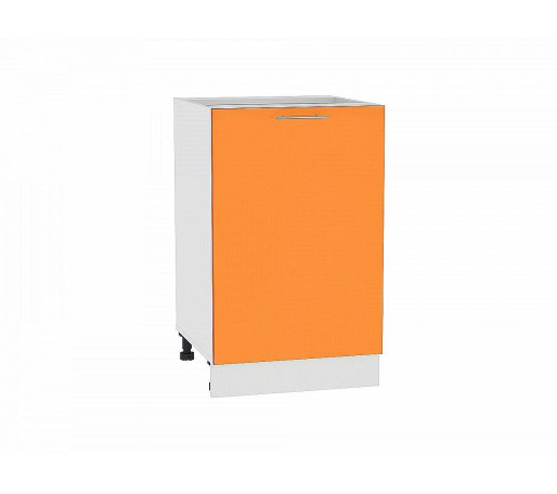 Шкаф нижний с 1-ой дверцей Валерия-М, цвет: Оранжевый глянец