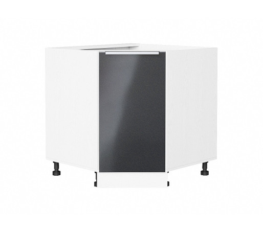 Шкаф нижний угловой (трапеция) Фьюжн, цвет: Anthracite