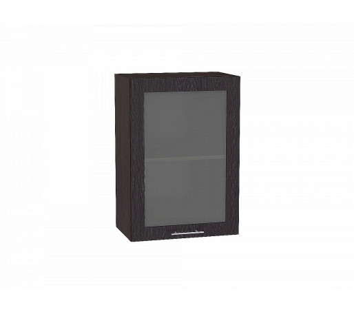 Шкаф верхний с 1-ой остекленной дверцей Валерия-М, цвет: Венге