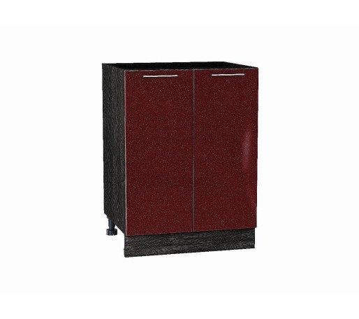 Шкаф нижний с 2-мя дверцами Валерия-М, цвет: Гранатовый металлик