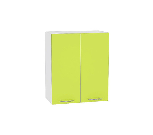 Шкаф верхний с 2-мя дверцами Валерия-М, цвет: Лайм глянец