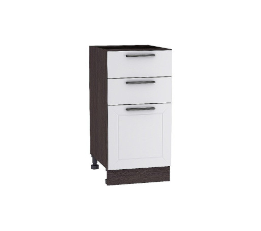 Шкаф нижний с 3-мя ящиками Глетчер, цвет: Гейнсборо Силк