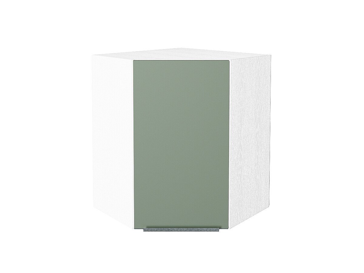 Шкаф верхний угловой Фьюжн, цвет: Silky Mint Шкаф верхний угловой Фьюжн, цвет: Silky Mint