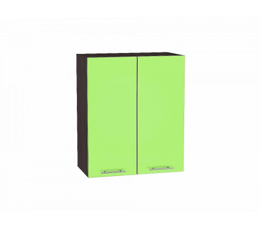 Шкаф верхний с 2-мя дверцами Валерия-М, цвет: Салатовый глянец