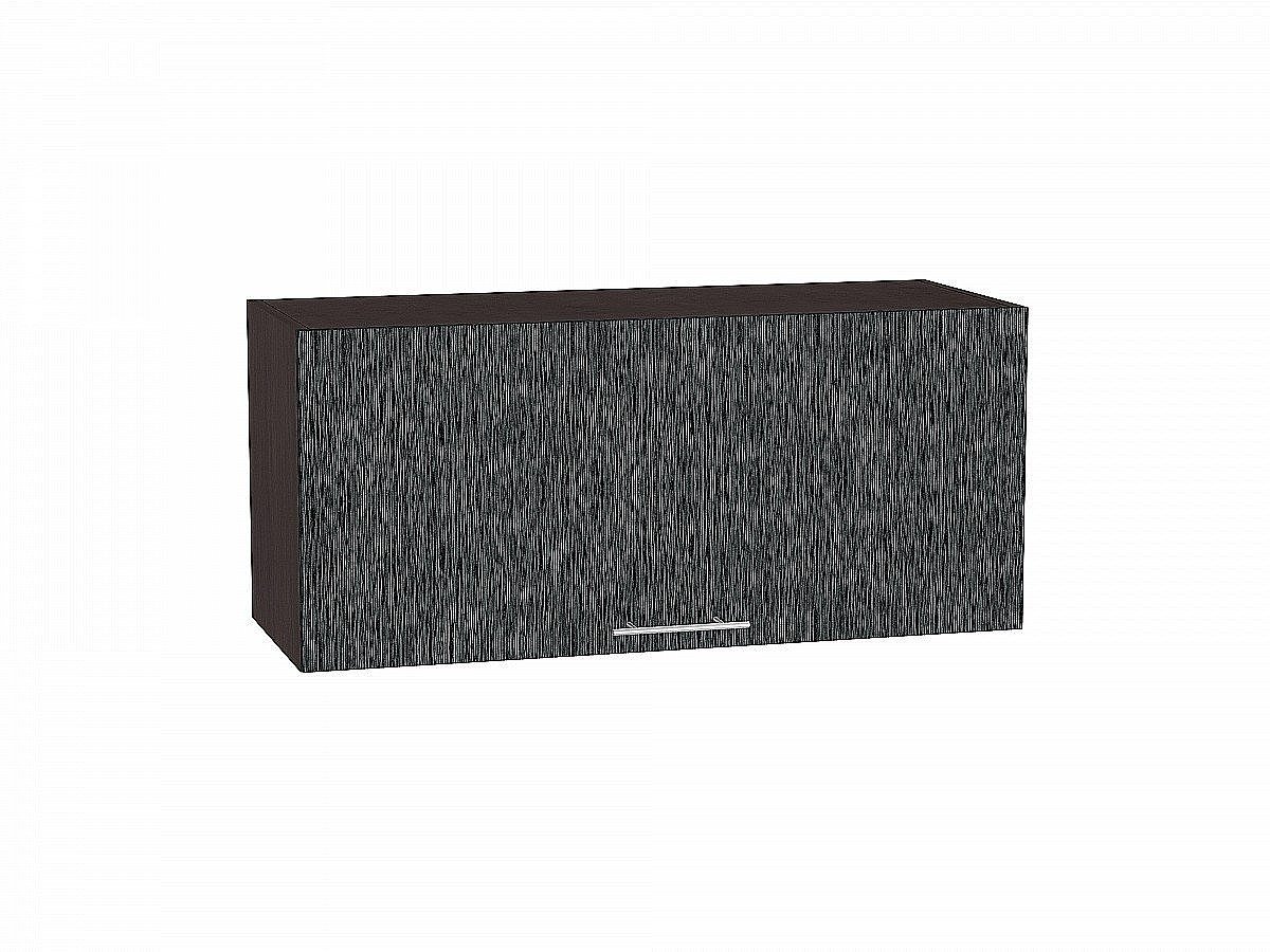 Шкаф верхний горизонтальный Валерия-М, цвет: Черный металлик дождь Шкаф верхний горизонтальный Валерия-М, цвет: Черный металлик дождь