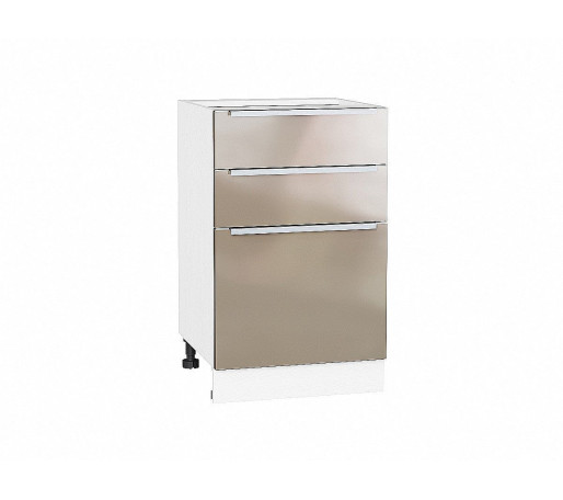 Шкаф нижний с 3-мя ящиками Фьюжн, цвет: Gallant