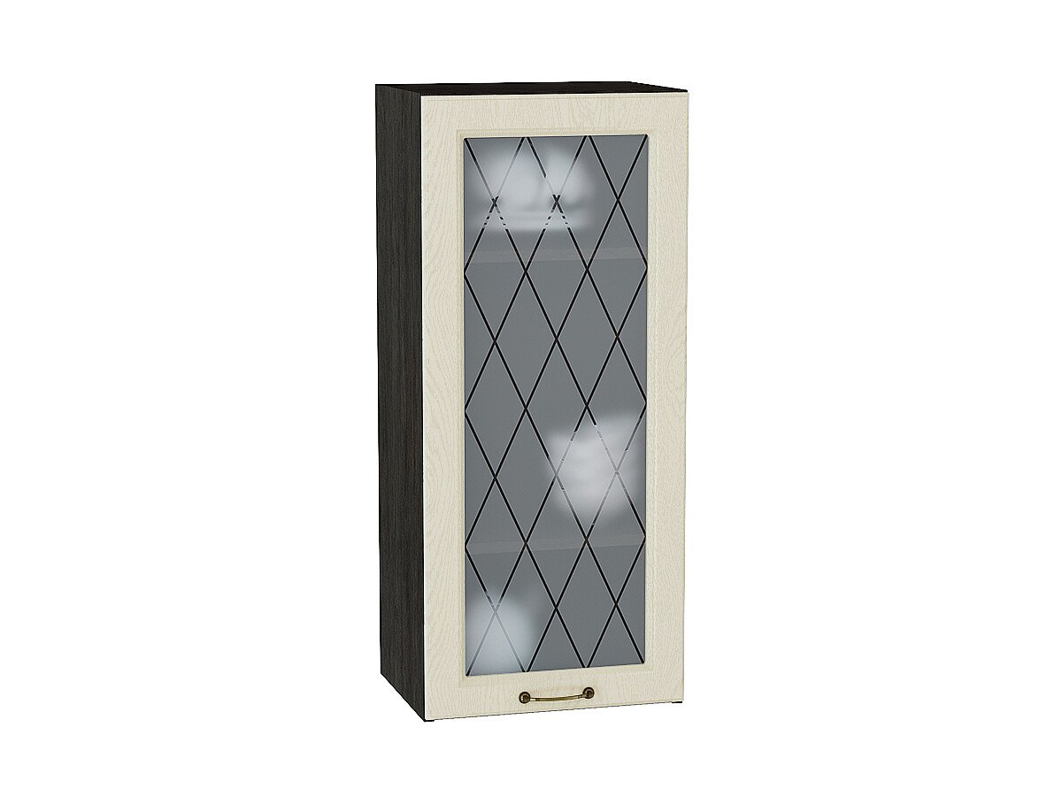 Шкаф верхний с 1-ой остекленной дверцей Ницца, цвет: Дуб крем Шкаф верхний с 1-ой остекленной дверцей Ницца, цвет: Дуб крем