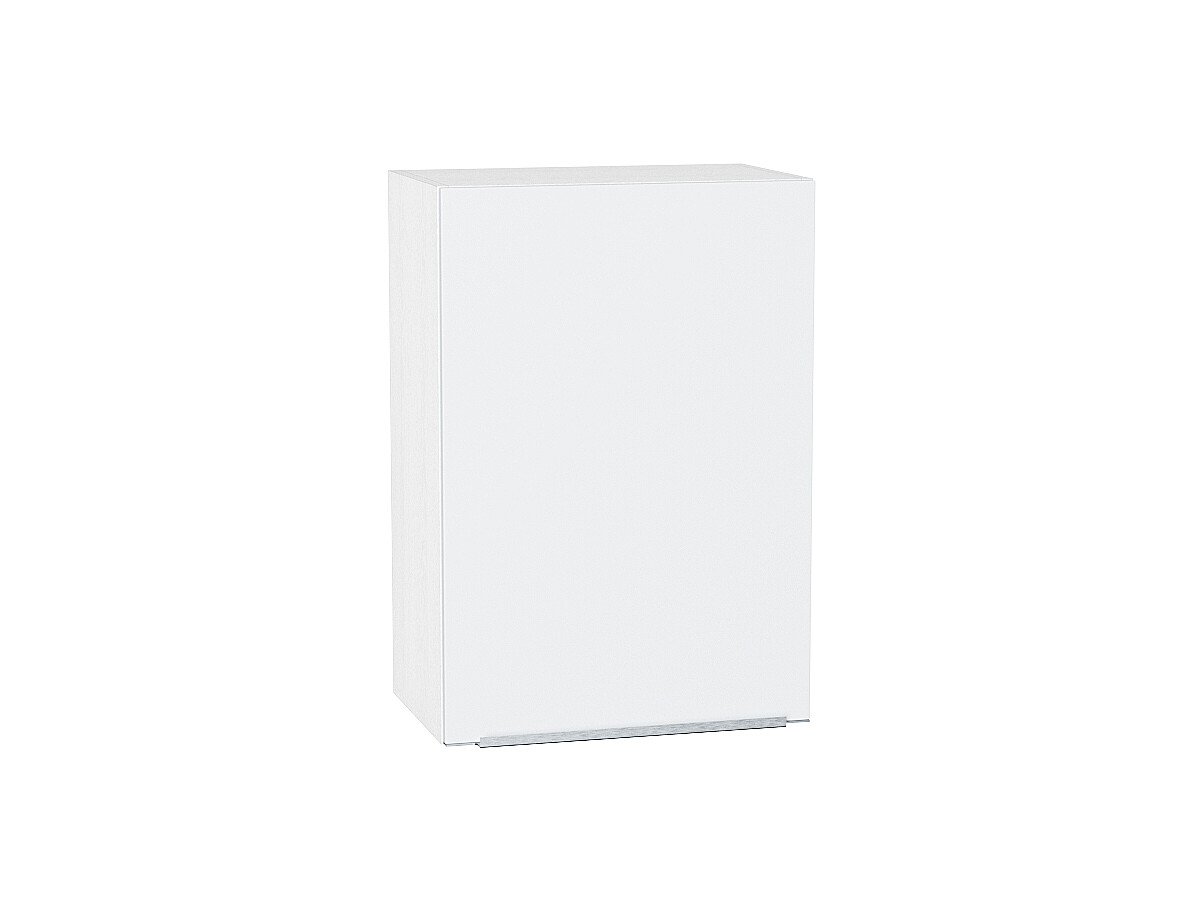 Шкаф верхний с 1-ой дверцей Фьюжн, цвет: Silky White Шкаф верхний с 1-ой дверцей Фьюжн, цвет: Silky White