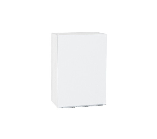 Шкаф верхний с 1-ой дверцей Фьюжн, цвет: Silky White