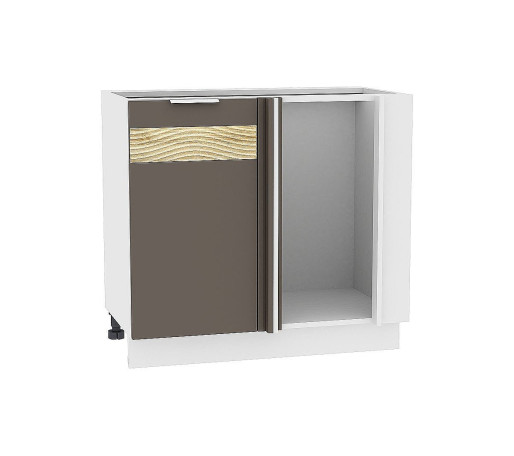 Шкаф нижний угловой Терра DL, цвет: Смоки Софт