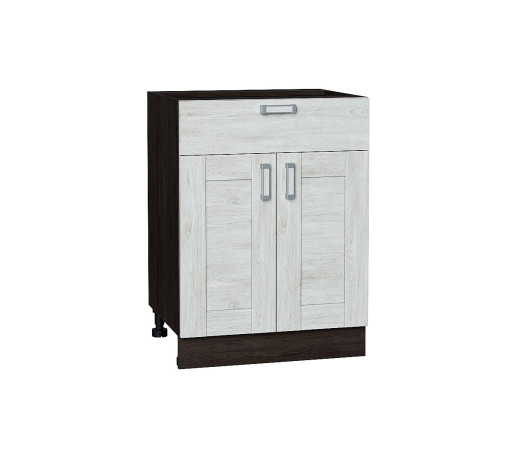 Шкаф нижний с 2-мя дверцами и ящиком Лофт, цвет: Nordic Oak