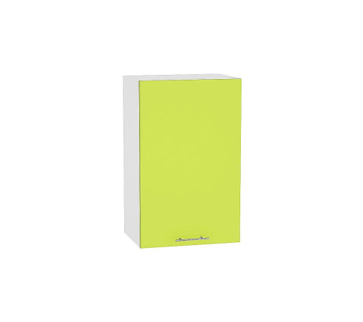 Шкаф верхний с 1-ой дверцей Валерия-М, цвет: Лайм глянец