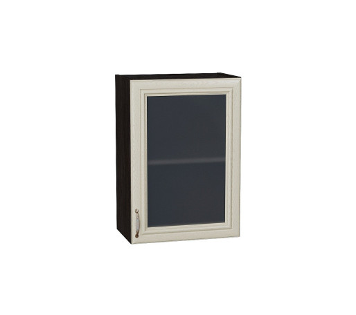 Шкаф верхний с 1-ой остекленной дверцей Шале, цвет: Ivory