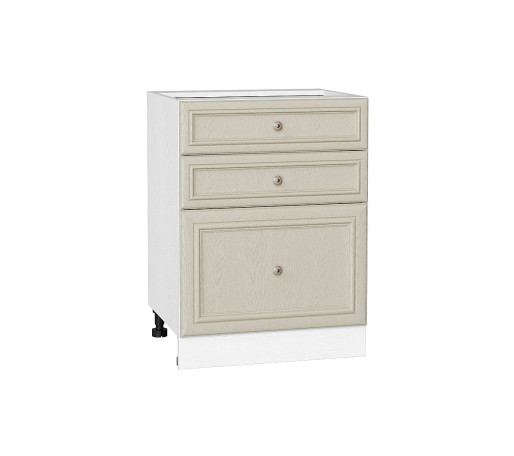 Шкаф нижний с 3-мя ящиками Шале, цвет: Ivory