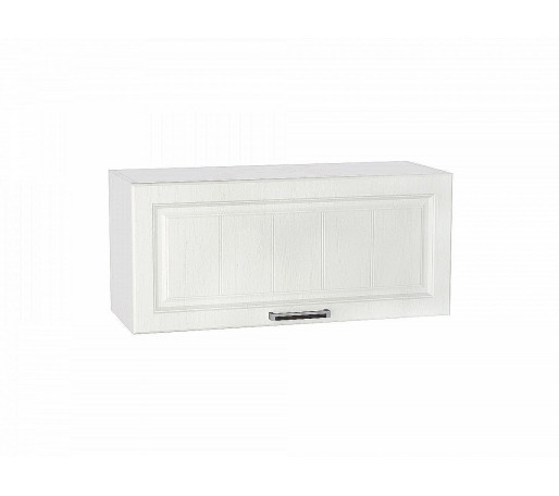 Шкаф верхний горизонтальный Прага, цвет: Белое дерево