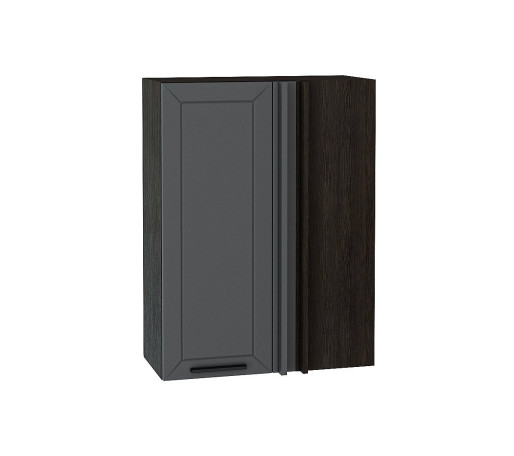 Шкаф верхний прямой угловой Глетчер, цвет: Маренго Силк