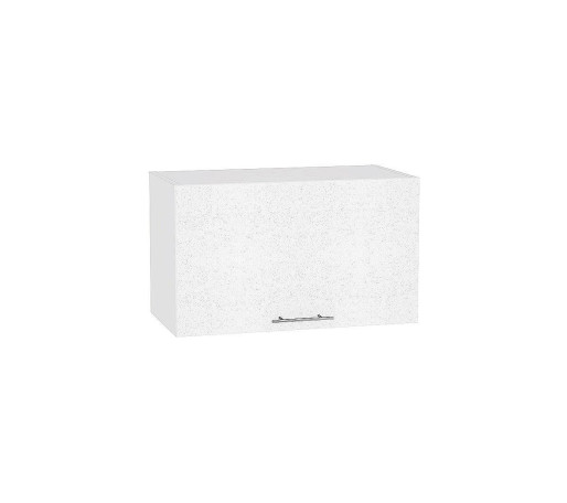 Шкаф верхний горизонтальный глубокий Валерия-М, цвет: Белый металлик