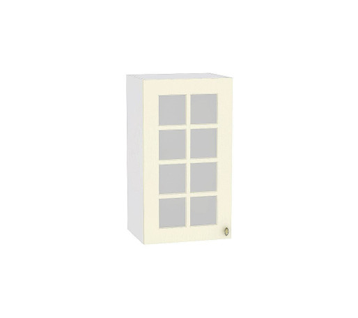 Шкаф верхний с 1-ой остекленной дверцей Прованс, цвет: Ваниль