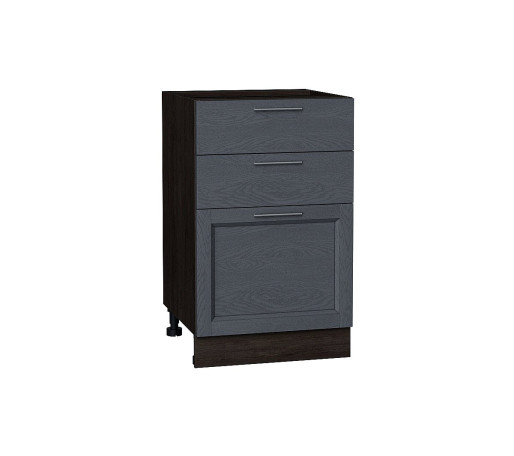 Шкаф нижний с 3-мя ящиками Сканди, цвет: Graphite Softwood
