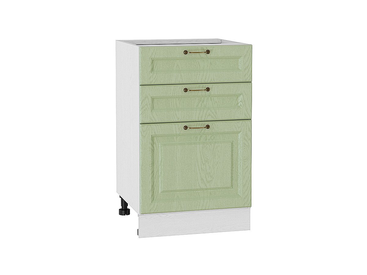 Шкаф нижний с 3-мя ящиками Ницца, цвет: Дуб оливковый Шкаф нижний с 3-мя ящиками Ницца, цвет: Дуб оливковый