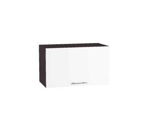 Шкаф верхний горизонтальный глубокий Валерия-М, цвет: Белый глянец