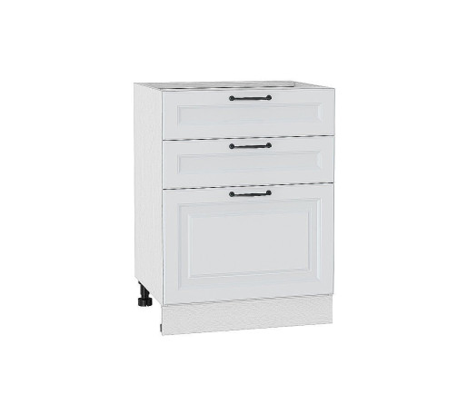 Шкаф нижний с 3-мя ящиками Ницца, цвет: Blanco