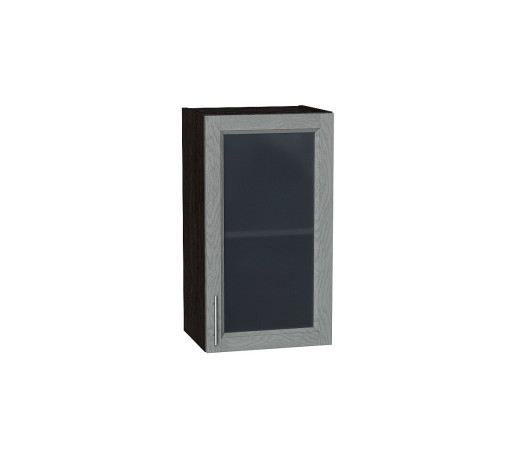 Шкаф верхний с 1-ой остекленной дверцей Сканди, цвет: Grey Softwood
