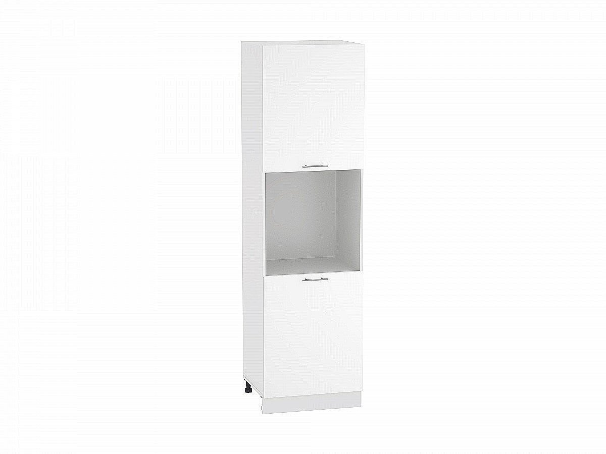 Шкаф пенал с 2-мя дверцами под технику Валерия-М, цвет: Белый металлик Шкаф пенал с 2-мя дверцами под технику Валерия-М, цвет: Белый металлик