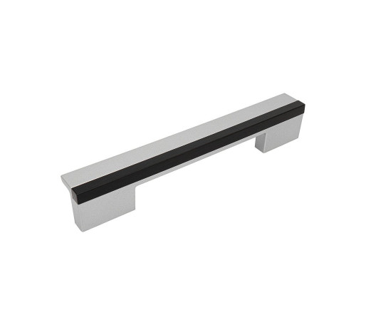 Ручка скоба мебельная С-17, цвет: Металлик/Венге