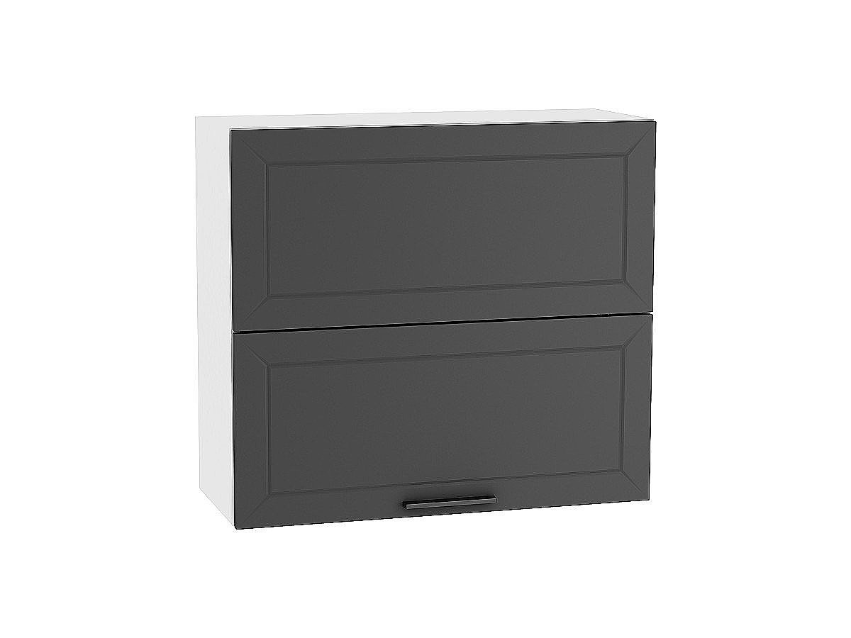 Шкаф верхний горизонтальный с подъемным механизмом Глетчер, цвет: Маренго Силк Шкаф верхний горизонтальный с подъемным механизмом Глетчер, цвет: Маренго Силк