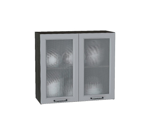 Шкаф верхний с 2-мя остекленными дверцами Ницца, цвет: Magnum