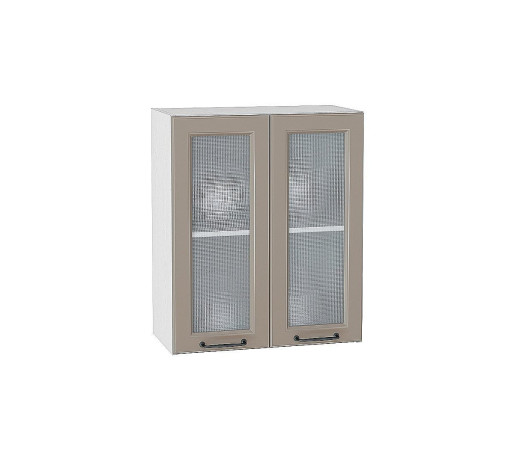 Шкаф верхний с 2-мя остекленными дверцами Ницца, цвет: Omnia