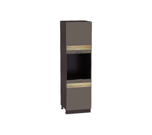 Шкаф пенал с 2-мя дверцами под технику Терра DR, цвет: Смоки Софт