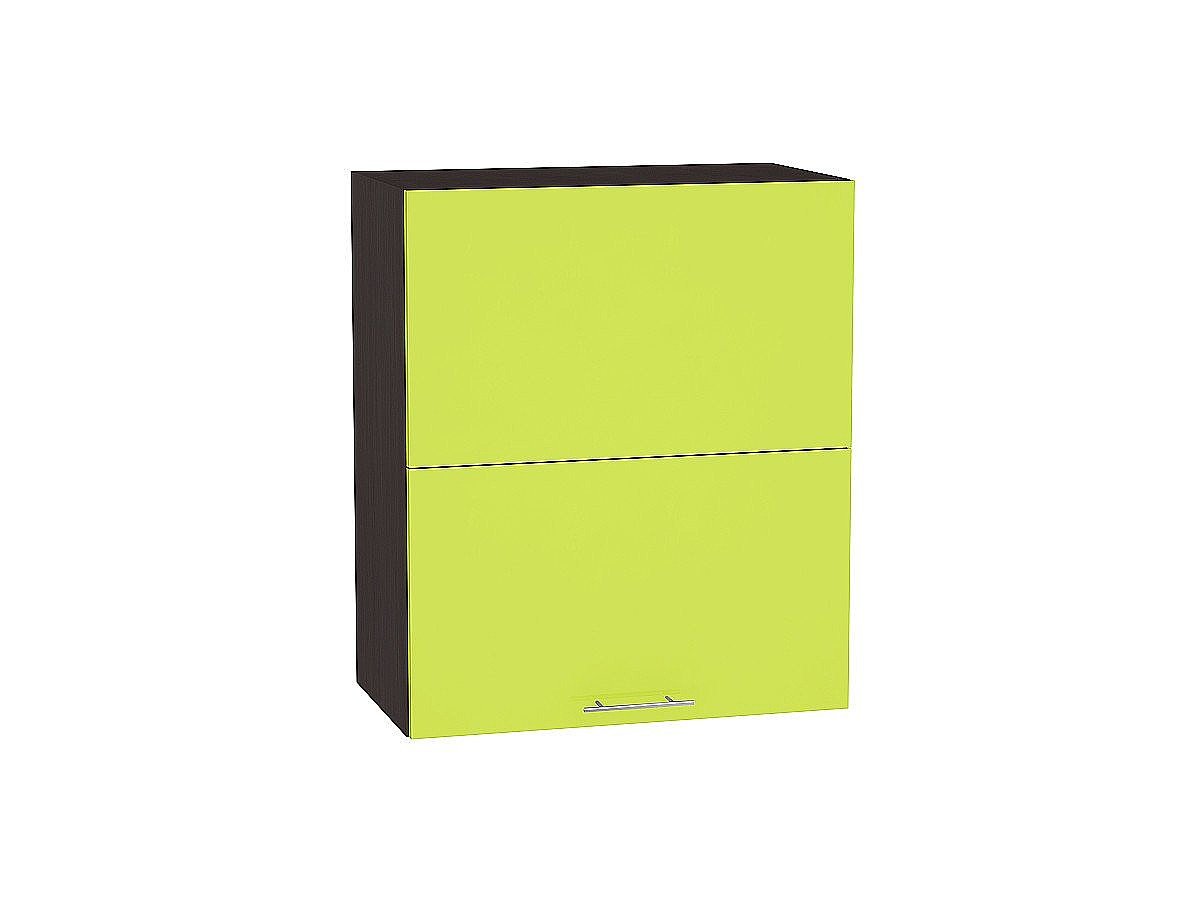Шкаф верхний горизонтальный с подъемным механизмом Валерия-М, цвет: Лайм глянец Шкаф верхний горизонтальный с подъемным механизмом Валерия-М, цвет: Лайм глянец